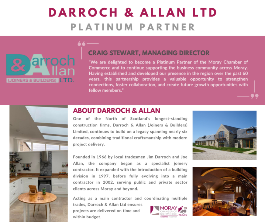 NEW PLATINUM PARTNER | Darroch & Allan Joiners & Builders Ltd