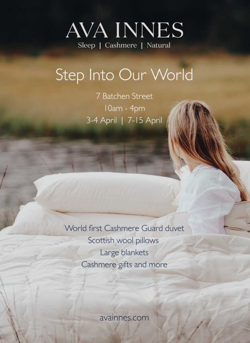 Luxury Sleep Brand Ava Innes Launches First Pop-Up Shop in Elgin