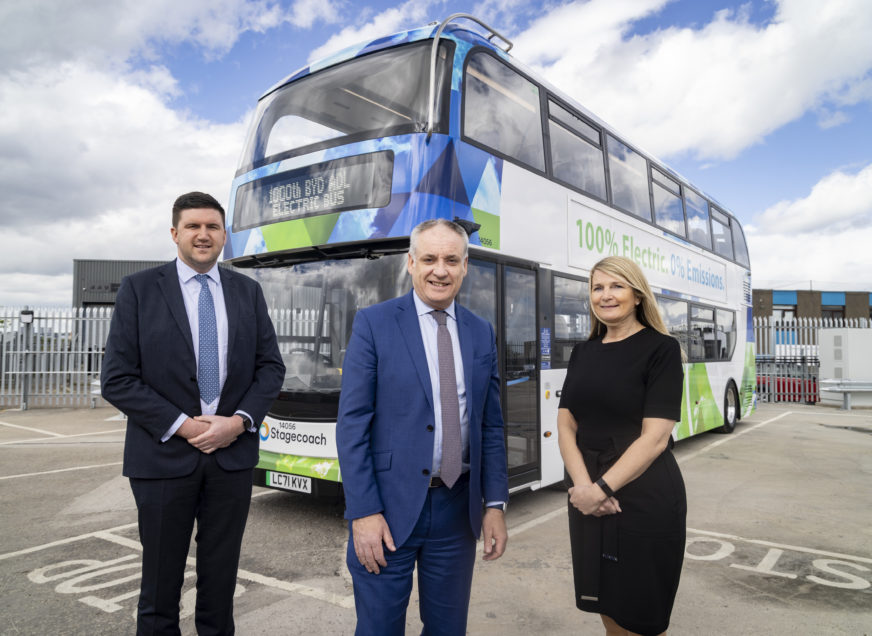 Stagecoach Bluebird welcomes 1000th BYD ADL electric bus to Aberdeen