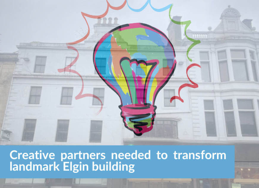 Creative partners needed to transform landmark Elgin building