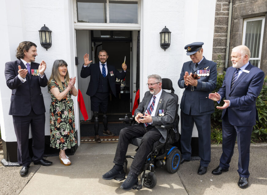 New Veterans centre officially opens its doors in Forres with star-studded grand opening.