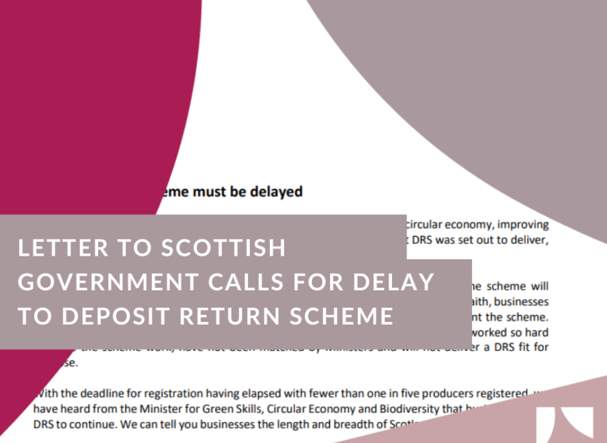 Letter to Scottish Government calls for delay to DRS
