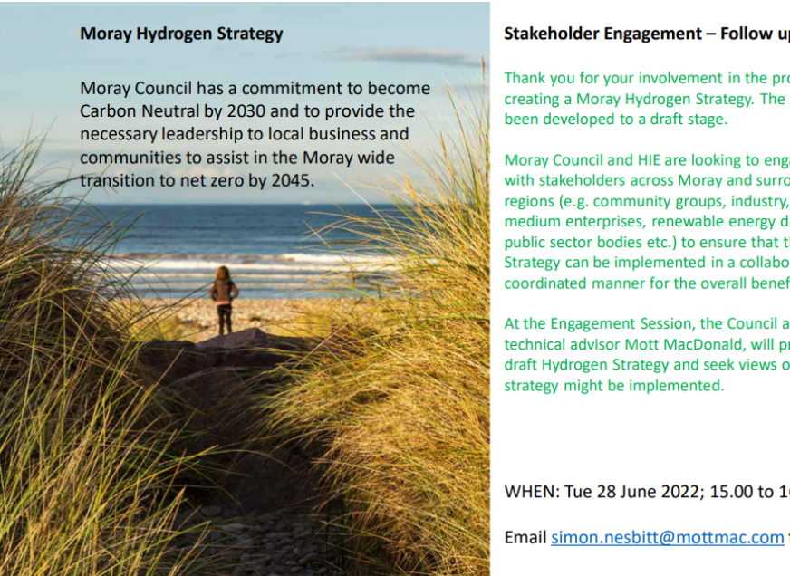 You're Invited - Moray Hydrogen Strategy Follow Up