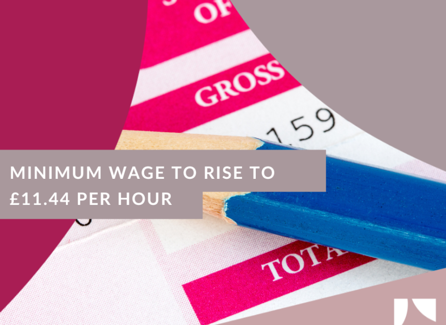 Minimum wage to rise to £11.44 per hour