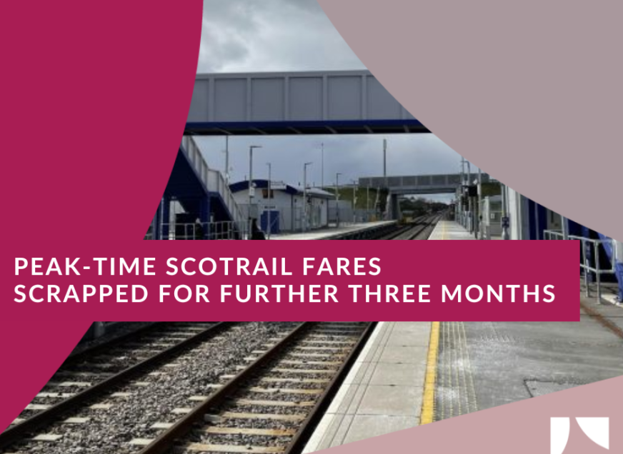 Peak-time ScotRail fares scrapped for further three months