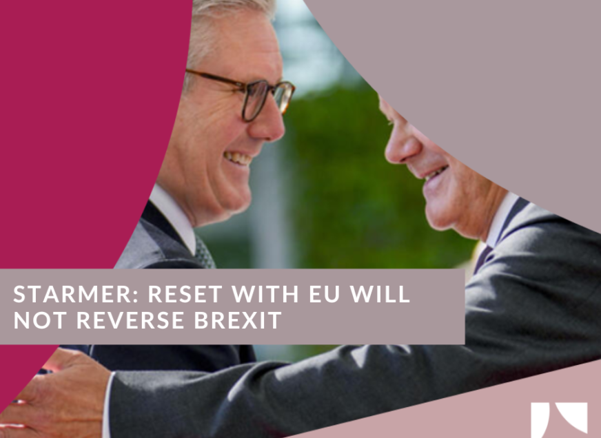 Starmer: Reset with EU will not reverse Brexit