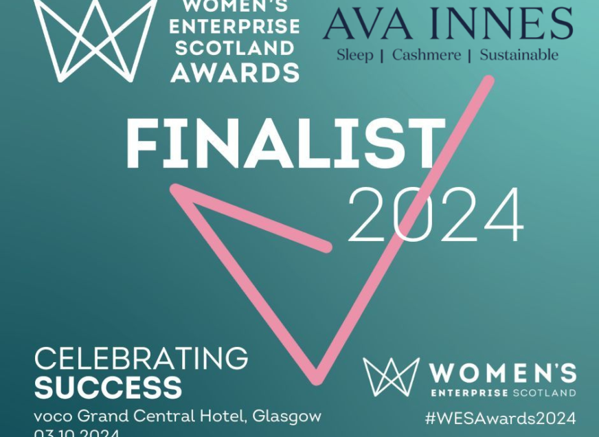 Ava Innes named as finalist in Business of the Year at the Women's Enterprise Scotland Awards!