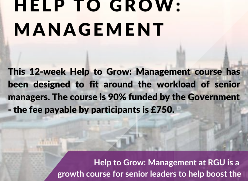 Invest in yourself and your business at RGU