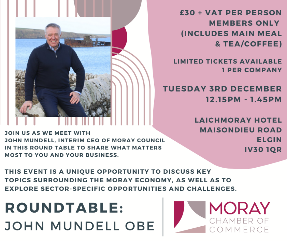 FULLY BOOKED | John Mundell OBE, Interim CEO of Moray Council